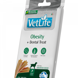 VET LIFE DOG SNACK OBESITY ADULT MEDIO MAXI 110 GR