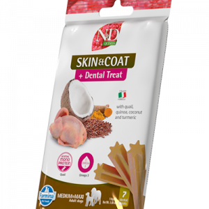 ND DOG SNACK SKIN&COAT QUAGLIA ADULT MEDIO MAXI 110 GR