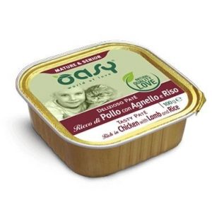 OASY CAT MATURE SENIOR POLLO E AGNELLO VASCHETTA 100 GR