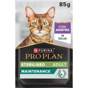 PRO PLAN CAT STERILIZED IN SALSA CON ANATRA BUSTINA 85 GR