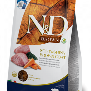 ND DOG BROWN AGNELLO SPIRULINA E CAROTE PUPPY MINI 1,5 KG