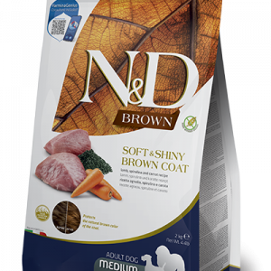 ND DOG BROWN AGNELLO CAROTA E SPIRULINA ADULT MEDIO MAXI 7 KG