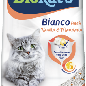 LETTIERA BIOKAT'S BIANCO FRESH VANIGLIA&MANDARINO 5 KG