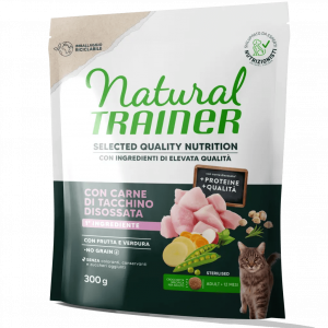 TRAINER NATURAL SELECTED CAT STERILIZED NO GRAIN TACCHINO 300 GR