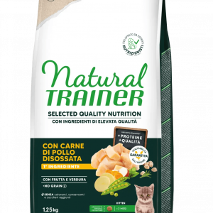 TRAINER NATURAL SELECTED CAT KITTEN NO GRAIN POLLO 1,25 KG