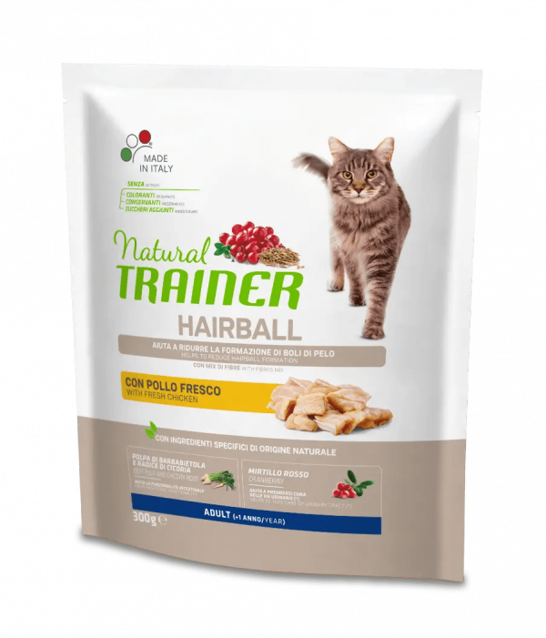TRAINER NATURAL CAT HAIRBALL POLLO 300 GR